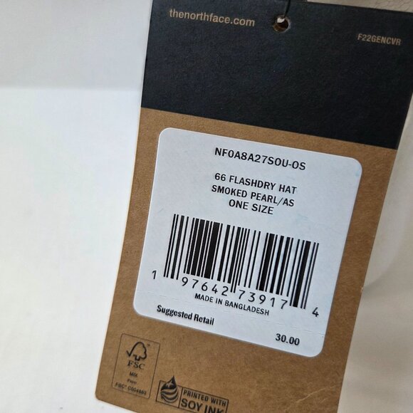 The North Face 66 Flashdry Hat Cap Mens One Size Smoked Pearl Asphalt Grey NEW - Picture 5 of 10